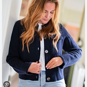 Sezane Betty Cardigan Navy - XS